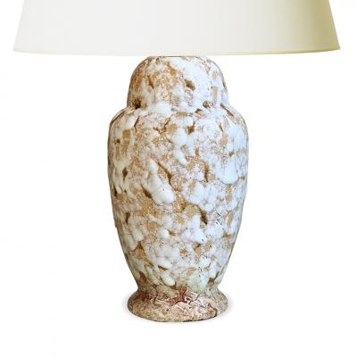 Jean Besnard Ginger Jar Form Table Lamp in the Style of Jean Besnard