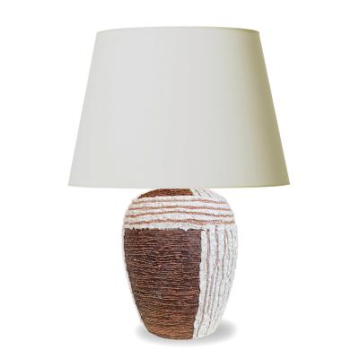 Jean Besnard Textured French Table Lamp in the Style of Jean Besnard