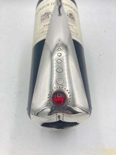 Jean Boggio 1990s silver plated wine cooler by Jean Boggio