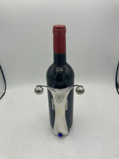 Jean Boggio 1990s silver plated wine cooler by Jean Boggio