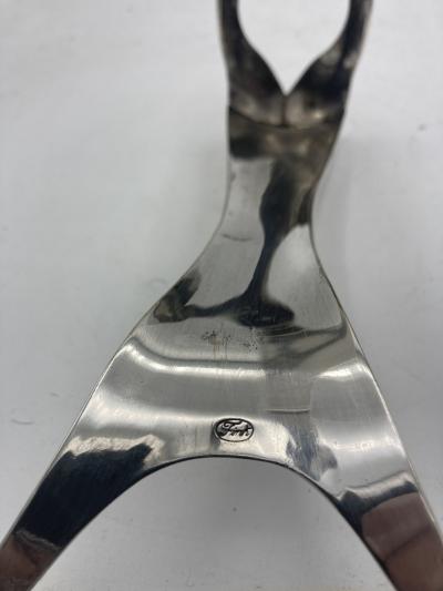 Jean Boggio 1990s silver plated wine cooler by Jean Boggio