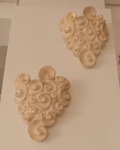 Jean Boggio SET OF 3 Plaster Cloud Wall Lights by Jean Boggio