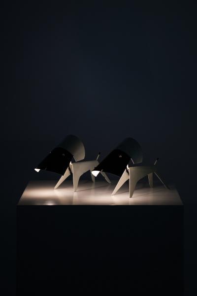 Jean Boris Lacroix Table Lamps Produced by Disderot