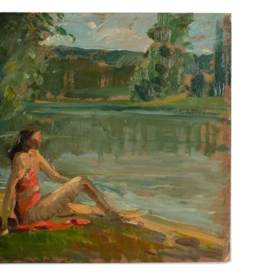 Jean Chaleye Jean Chaleye FRENCH 1878 1960 Red Bikini 