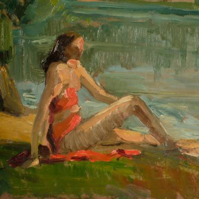 Jean Chaleye Jean Chaleye FRENCH 1878 1960 Red Bikini 