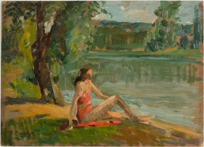 Jean Chaleye Jean Chaleye FRENCH 1878 1960 Red Bikini 