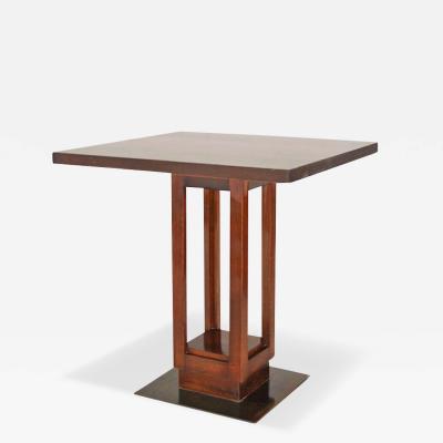 Jean Charles Moreaux Walnut and Bronze Table