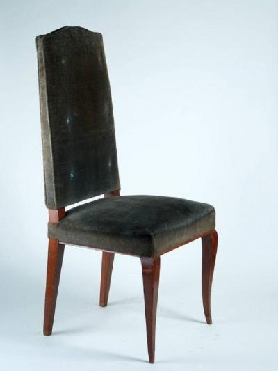 Jean Charles Moreux Attributed to Jean Charles Moreux Set of Six Dining Chairs