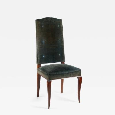 Jean Charles Moreux Attributed to Jean Charles Moreux Set of Six Dining Chairs