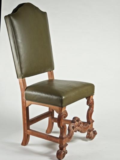 Jean Charles Moreux J C Moreux style of 8 dining chairs in glazed cherry