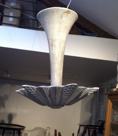 Jean Charles Moreux Jean Charles Moreux Superb Vintage Plaster Chandelier