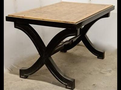 Jean Charles Moreux Jean Charles Moreux coffee table with gold leaf top 1629 