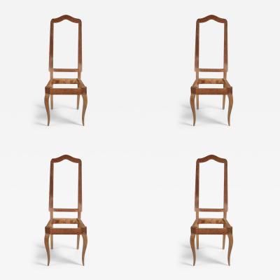 Jean Charles Moreux Jean Charles Moreux set of 4 dining chairs in oak