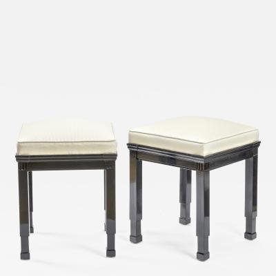 Jean Charles Moreux Jean Charles Moreux style pair of neo classic stools