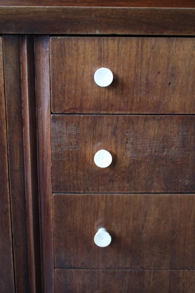 Jean Charles Moreux Rare Fine French Art Deco Walnut Sideboard by Jean Charles Moreux