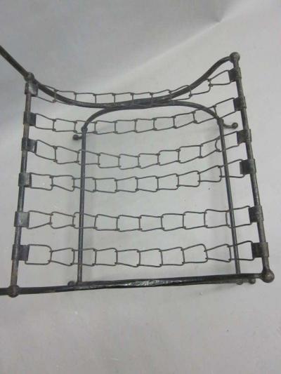 Jean Charles Moreux Rare Pair of French Hammered Iron and Chain Lounge Chairs by Jean Charles Moreux