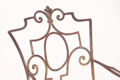 Jean Charles Moreux Set of 6 Jean Charles Moreau French Iron Chairs