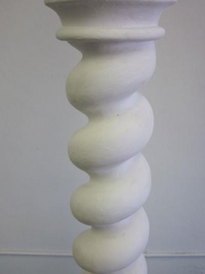 Jean Charles Moreux Two Rare French Surrealist Plaster Floor Lamps by Jean Charles Moreux