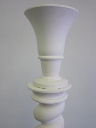 Jean Charles Moreux Two Rare French Surrealist Plaster Floor Lamps by Jean Charles Moreux