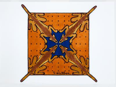 Jean Charles de Castelbajac Jean Charles de Castelbajac Desert bar tufted wool rug 1985