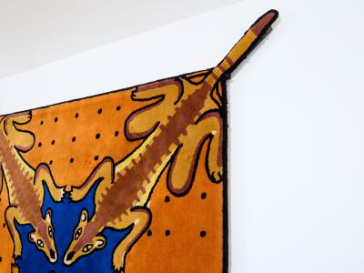 Jean Charles de Castelbajac Jean Charles de Castelbajac Desert bar tufted wool rug 1985