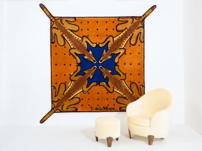 Jean Charles de Castelbajac Jean Charles de Castelbajac Desert bar tufted wool rug 1985