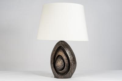 Jean Claude Dresse Sculptural Bronze lamp by Jean Claude Dresse
