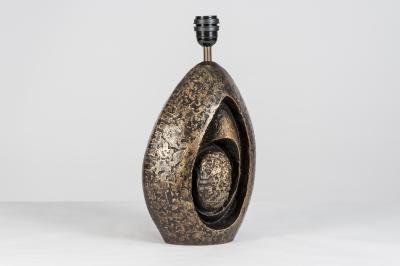 Jean Claude Dresse Sculptural Bronze lamp by Jean Claude Dresse