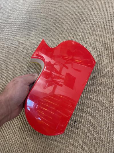 Jean Claude Farhi 1980s Acrylic vase by Jean Claude Farhi