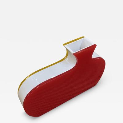 Jean Claude Farhi 1980s Acrylic vase by Jean Claude Farhi