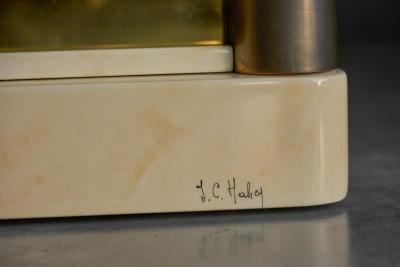 Jean Claude Mahey Faux Marble Lacquered Sideboard by Jean Claude Mahey France 1970s