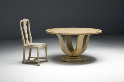 Jean Claude Mahey Faux Marble Lacquered Table by Jean Claude Mahey France 1970s