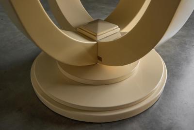 Jean Claude Mahey Faux Marble Lacquered Table by Jean Claude Mahey France 1970s