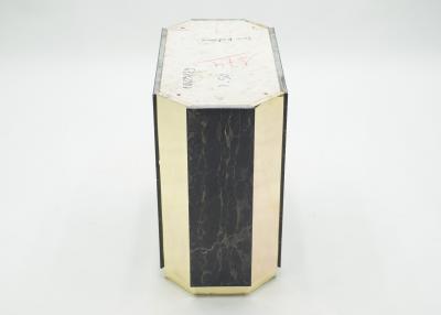 Jean Claude Mahey J C Mahey for Paco Rabanne black Portoro marble dining table brass 1979