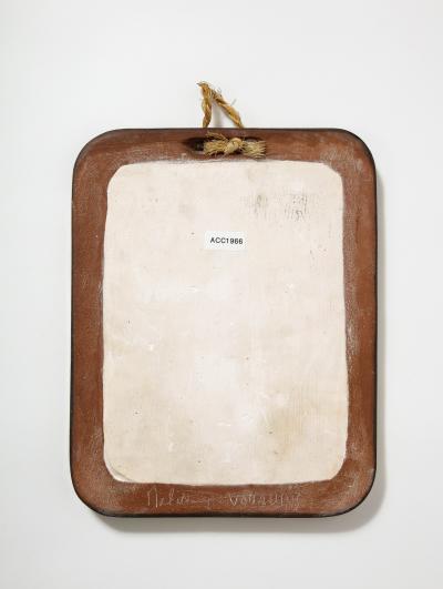 Jean Claude Malarmey Glazed Ceramic Wall Mirror by Jean Claude Malarmey Vallauris France