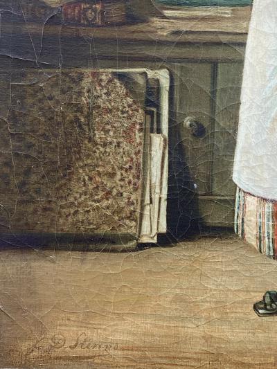 Jean Daniel Stevens In the Library 