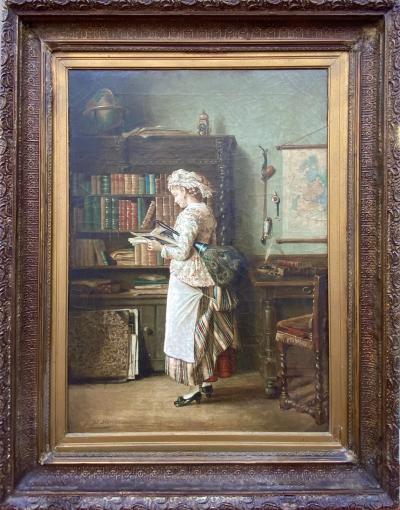 Jean Daniel Stevens In the Library 