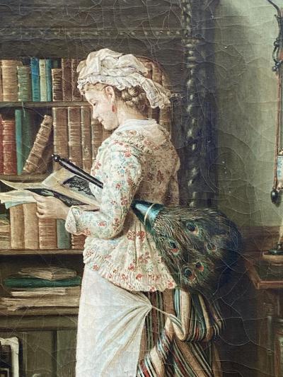 Jean Daniel Stevens In the Library 