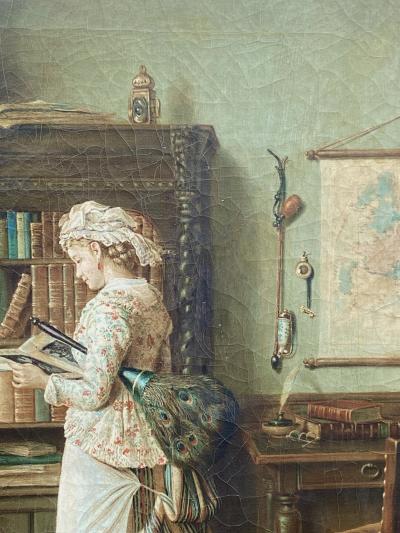 Jean Daniel Stevens In the Library 