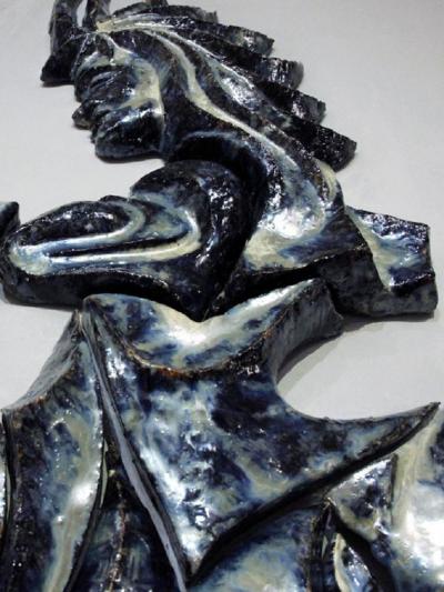 Jean Derval Centaur with a bow Enameled earthenware France circa 1950