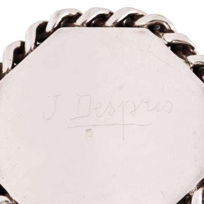 Jean Despres Cocktail shaker with six tumblers