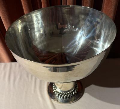 Jean Despres Jean Despr s Signed Modernist Silver Bowl with Gormette Detailing