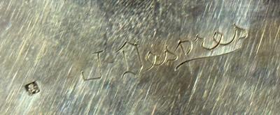 Jean Despres Jean Despr s Signed Modernist Silver Bowl with Gormette Detailing