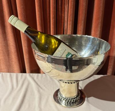 Jean Despres Jean Despr s Signed Modernist Silver Bowl with Gormette Detailing