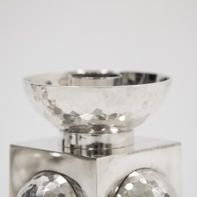 Jean Despres Pair of candle holders