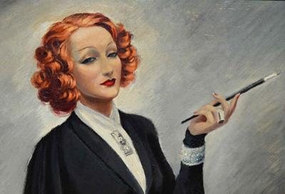 Jean Dominique VanCaulaert Marlene Portrait of Marlene Dietrich 