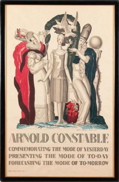 Jean Dupas JEAN DUPAS ADVERTISING LITHOGRAPH IN COLOURS POSTER FOR ARNOLD CONSTABLE