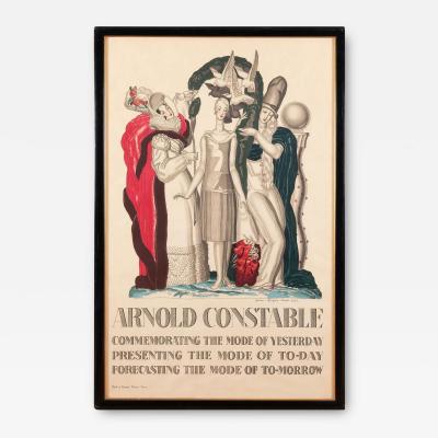 Jean Dupas JEAN DUPAS ADVERTISING LITHOGRAPH IN COLOURS POSTER FOR ARNOLD CONSTABLE