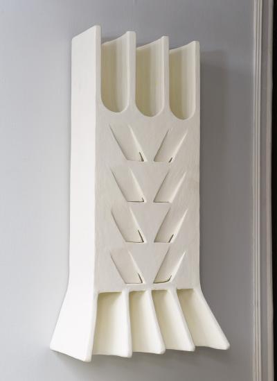 Jean Francois Demarne Unusual Pair of French Bespoke Plaster Epi de Ble Sconces