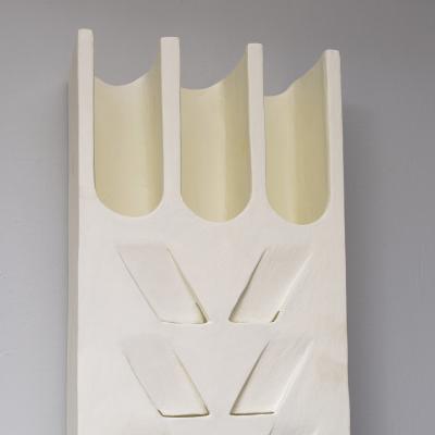 Jean Francois Demarne Unusual Pair of French Bespoke Plaster Epi de Ble Sconces